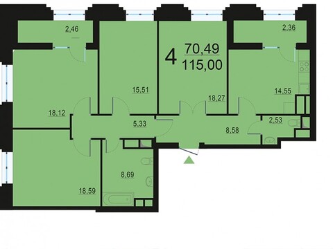 Москва, 4-х комнатная квартира, ул. Берзарина д.28, 25311500 руб.