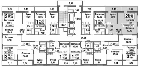 Москва, 2-х комнатная квартира, улица Татьянин Парк д., 7875881 руб.