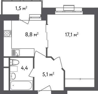 Москва, 1-но комнатная квартира, ул. Вешняковская д.18Г, 6397160 руб.