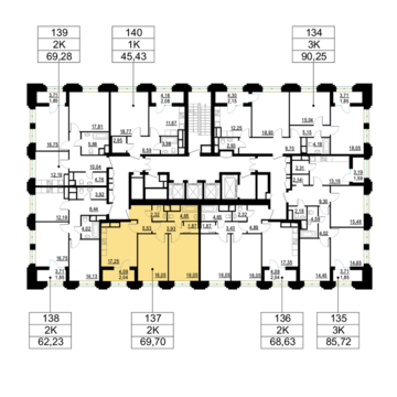 Москва, 2-х комнатная квартира, ул. Берзарина д.д. 28, корп. 4, 16367250 руб.