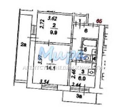 Москва, 2-х комнатная квартира, ул. Полбина д.66, 5650000 руб.