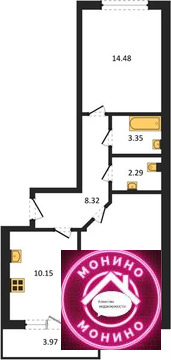 Домодедово, 2-х комнатная квартира, Современников ул. д.д. 8, 9083520 руб.