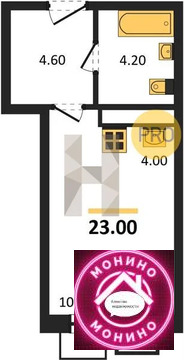 Марусино, 1-но комнатная квартира, Марусино дер. д., 4830000 руб.