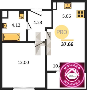 Пушкино, 1-но комнатная квартира, Новая Деревня мкр. д., 5590000 руб.