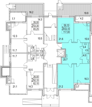 Павловская Слобода, 3-х комнатная квартира, ул. Красная  д.9 д., 11232000 руб.