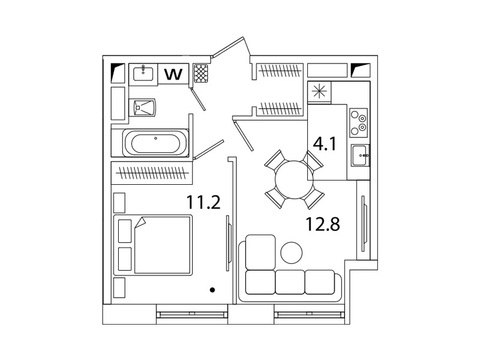 Москва, 1-но комнатная квартира, Рязанский пр-кт. д.2, 6419134 руб.