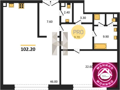 Москва, 1-но комнатная квартира, Богоявленский пер. д.д. вл. 3с1, 250390000 руб.