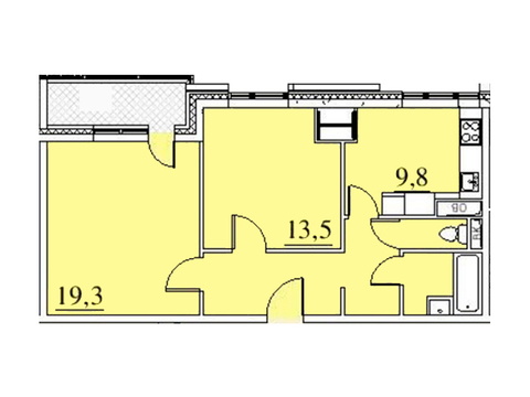 Москва, 2-х комнатная квартира, ул. Автозаводская д.23стр120, 9425603 руб.