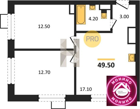 Газопровод, 2-х комнатная квартира, Газопровод п. д.д. 1, 16256000 руб.