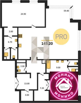 Москва, 2-х комнатная квартира, Богоявленский пер. д.д. вл. 3с1, 464640000 руб.