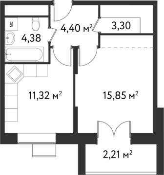 Москва, 1-но комнатная квартира, ул. Фабрициуса д.18 стр. 1, 8333543 руб.