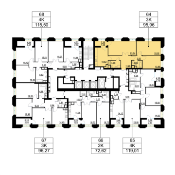 Москва, 3-х комнатная квартира, ул. Берзарина д.д. 28, корп. 2, 20982920 руб.