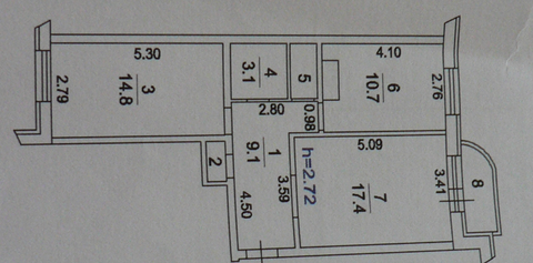 Красково, 2-х комнатная квартира, ул. Карла Маркса д.81, 4800000 руб.