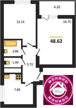 Химки, 2-х комнатная квартира, Планерная мкр. д.д. 2, 10939500 руб.