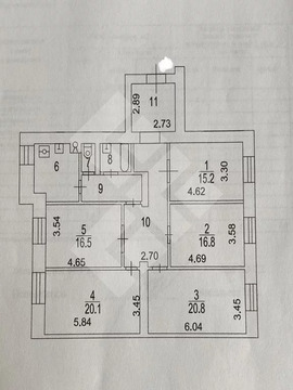 Москва, 6-ти комнатная квартира, 3-я Фрунзенская улица д.6, 109121220 руб.