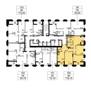 Москва, 4-х комнатная квартира, ул. Берзарина д.д. 28, корп. 2, 28072590 руб.