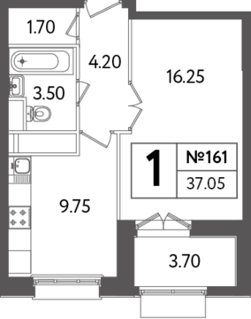 Москва, 1-но комнатная квартира, Яна Райниса б-р. д.вл.4, корп.3, 7337125 руб.