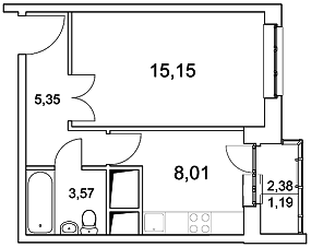 Пироговский, 1-но комнатная квартира, ул. Советская д.7, 3127000 руб.