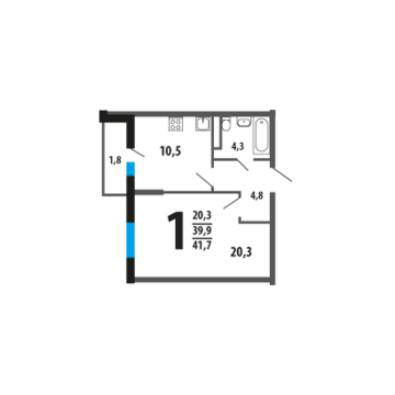 Москва, 1-но комнатная квартира, Нововатутинский пр. д., 4878900 руб.