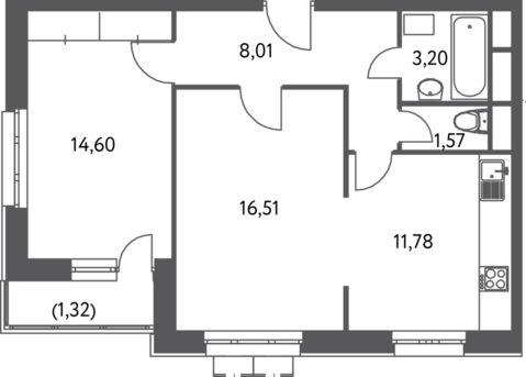 Москва, 2-х комнатная квартира, ул. Федора Полетаева д.15А, 10600140 руб.