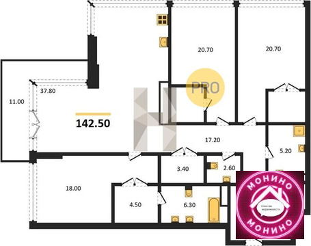 Москва, 3-х комнатная квартира, ул. Нижние Мневники д.д. 4, 140600047 руб.