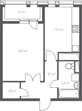 Москва, 1-но комнатная квартира, 1-й Нагатинский проезд д.14, 9956100 руб.