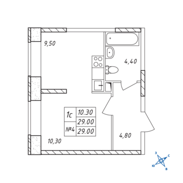 Люберцы, 1-но комнатная квартира, ул. Барыкина д., 2480950 руб.