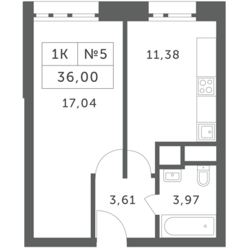 Раздоры, 1-но комнатная квартира, КП Береста д., 3225600 руб.