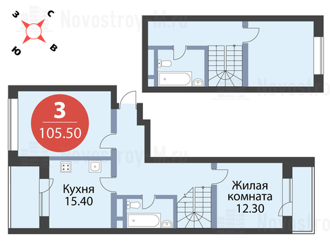 Павловская Слобода, 3-х комнатная квартира, ул. Красная д.д. 9, корп. 57, 13303550 руб.