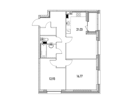 Москва, 2-х комнатная квартира, ул. Автозаводская д.Вл23, 21150514 руб.