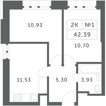 Раздоры, 2-х комнатная квартира, КП Береста д., 4137264 руб.