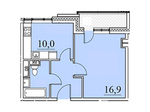 Москва, 1-но комнатная квартира, ул. Автозаводская д.23стр120, 5977998 руб.