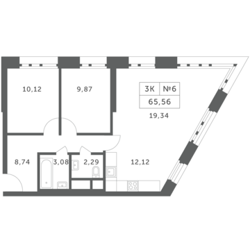 Раздоры, 3-х комнатная квартира, КП Береста д., 5939736 руб.