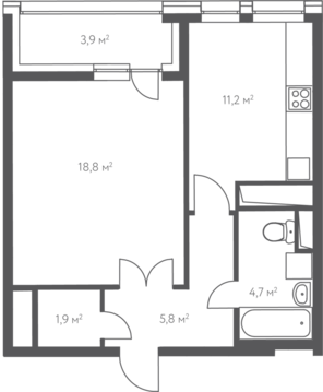 Москва, 1-но комнатная квартира, 1-й Нагатинский проезд д.14, 10418827 руб.