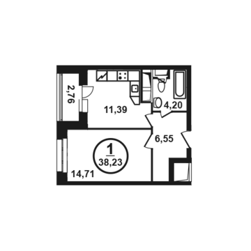 Москва, 1-но комнатная квартира, ул. Петра Алексеева д.12а корп.2, 6781490 руб.