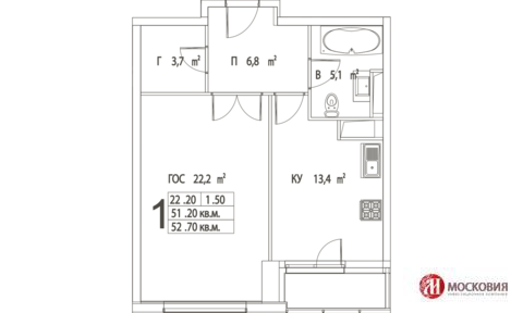 Москва, 1-но комнатная квартира, ул. Костякова д.12, 15820540 руб.