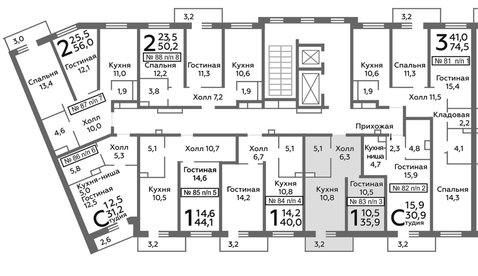 Видное, 1-но комнатная квартира, б-р Зеленые Аллеи д., 2849580 руб.