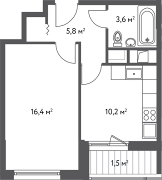 Москва, 1-но комнатная квартира, Кавказский б-р. д.вл. 27, корп.2, 6504800 руб.