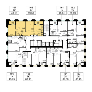 Москва, 3-х комнатная квартира, ул. Берзарина д.д. 28, корп. 3, 20461240 руб.