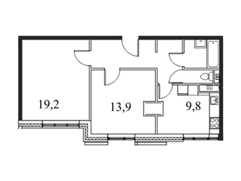 Москва, 2-х комнатная квартира, ул. Автозаводская д.23стр120, 7583590 руб.