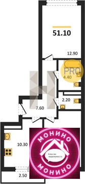 Николо-Хованское, 2-х комнатная квартира, Николо-Хованское дер. д.д. 11.2, 17318812 руб.