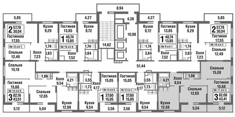 Москва, 3-х комнатная квартира, улица Татьянин Парк д., 9833290 руб.