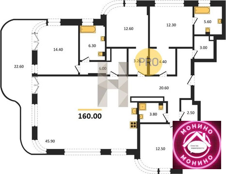 Москва, 4-х комнатная квартира, ул. Нижние Мневники д.д. 2, 141232000 руб.