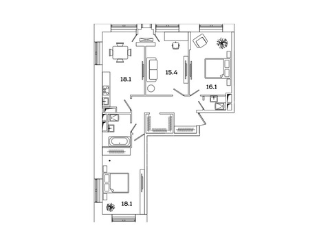 Москва, 3-х комнатная квартира, Рязанский пр-кт. д.2, 13689791 руб.