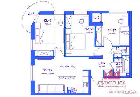 Москва, 3-х комнатная квартира, проспект Лихачева д.16к1, 41800000 руб.