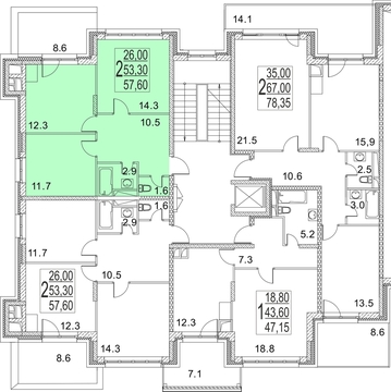 Павловская Слобода, 2-х комнатная квартира, ул. Красная  д.9 д., 5000000 руб.