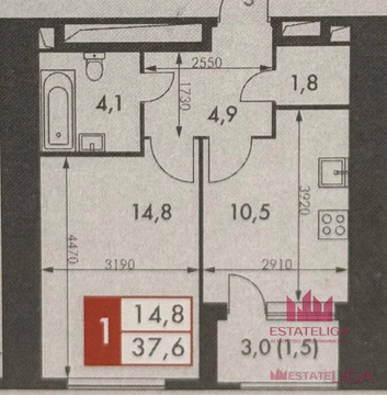 Москва, 1-но комнатная квартира, ул. Академика Волгина д.2, 20800000 руб.