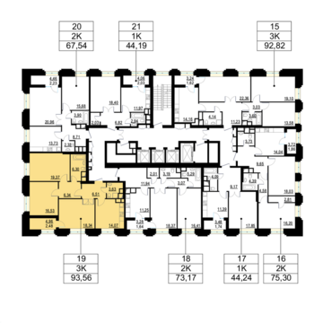 Москва, 3-х комнатная квартира, ул. Берзарина д.д. 28, корп. 2, 19891560 руб.