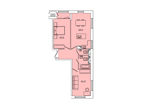 Москва, 2-х комнатная квартира, Рязанский пр-кт. д.2, 10551103 руб.