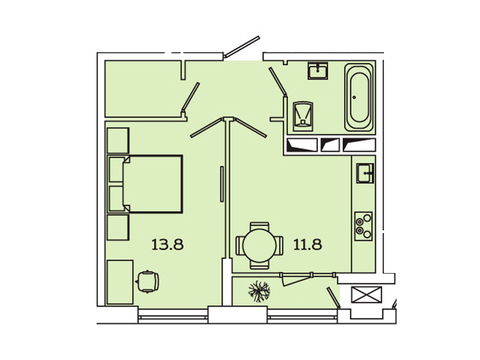 Москва, 1-но комнатная квартира, Рязанский пр-кт. д.2, 6422787 руб.